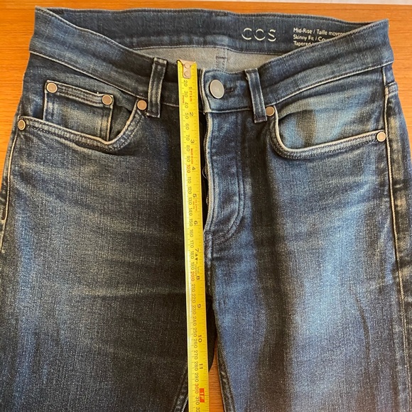COS Skinny Jeans Tapered Leg Size 28 - Picture 6 of 8